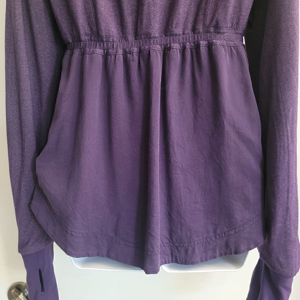 Lululemon Reversible Jacket INNER PEACE Fit & Flare Purple Yoga - Picture 9 of 16